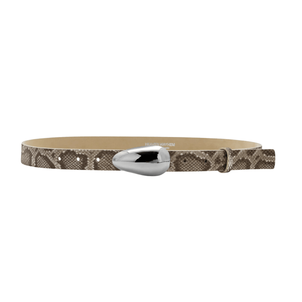 Heaven Mayhem - Bean Belt - Natural Python