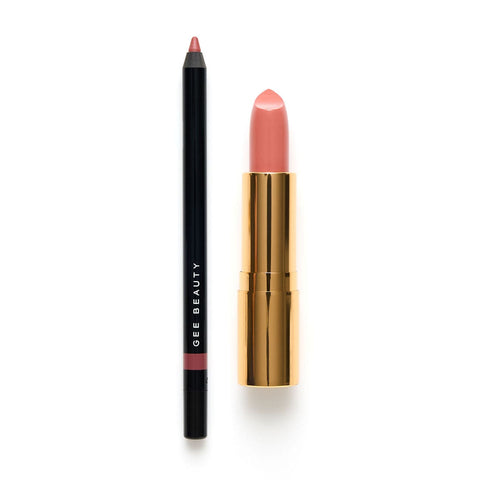 Gee Beauty Sets - Lip Define Pencil + Signature Gold Lipstick